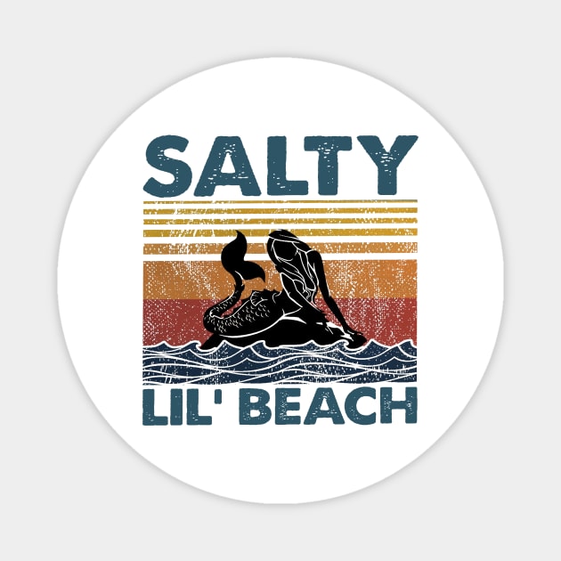 SALTY LIL' BEACH T SHIRT Magnet by jazmitee